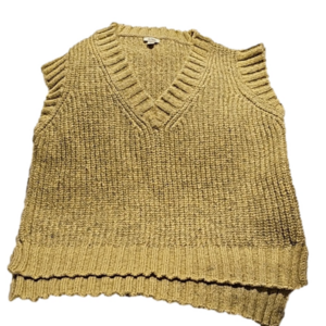 a n a  soft knit sweater tank xl v neck yellow